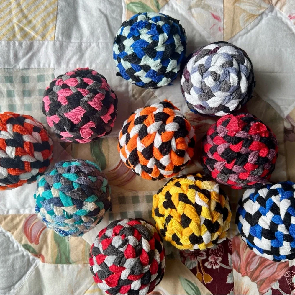 Colorful Cat Toy - Braided Ball